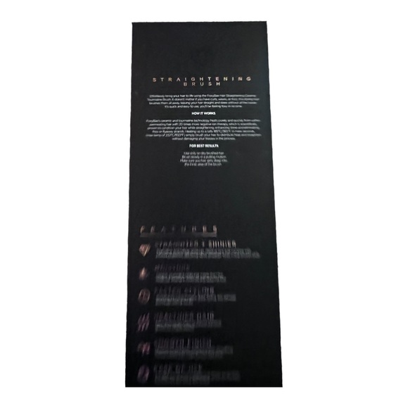 FoxyBae Hair Straightening Ceramic Tourmaline Brush - Picture 7 of 12